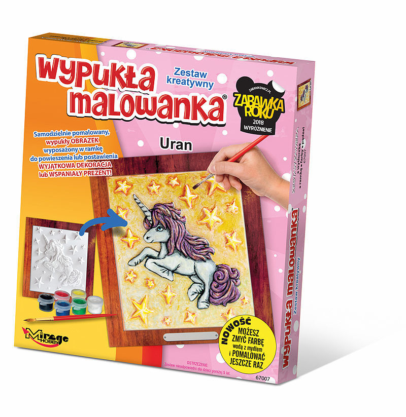 Wypukła malowanka jednorożec uran 67007