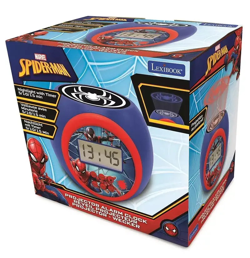 Budzik cyfrowy spider-man z projektorem i timerem rl977sp