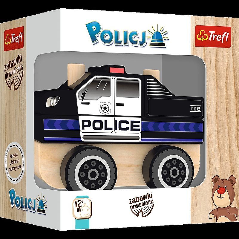 Policja zabawka drewniana trefl 60999