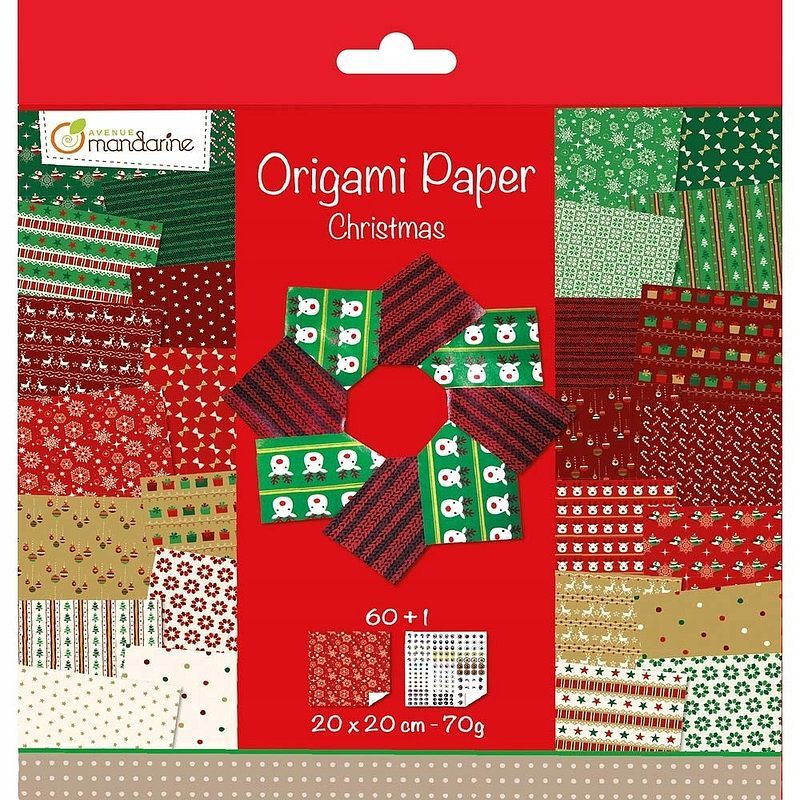 Papier do origami Christmas