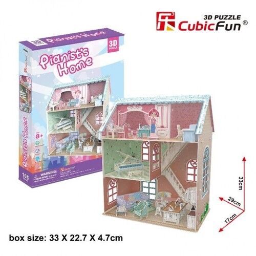 Puzzle 3D Pianist's Home Domek dla lalek