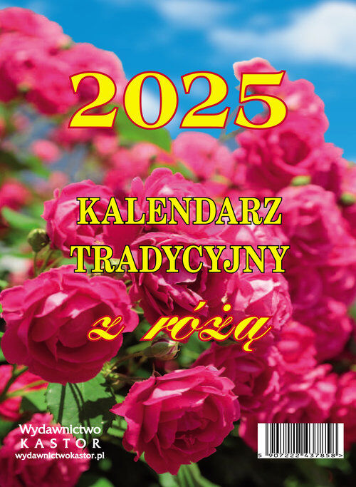 Kalendarz 2025 Tradycyjny z różą zdzierak