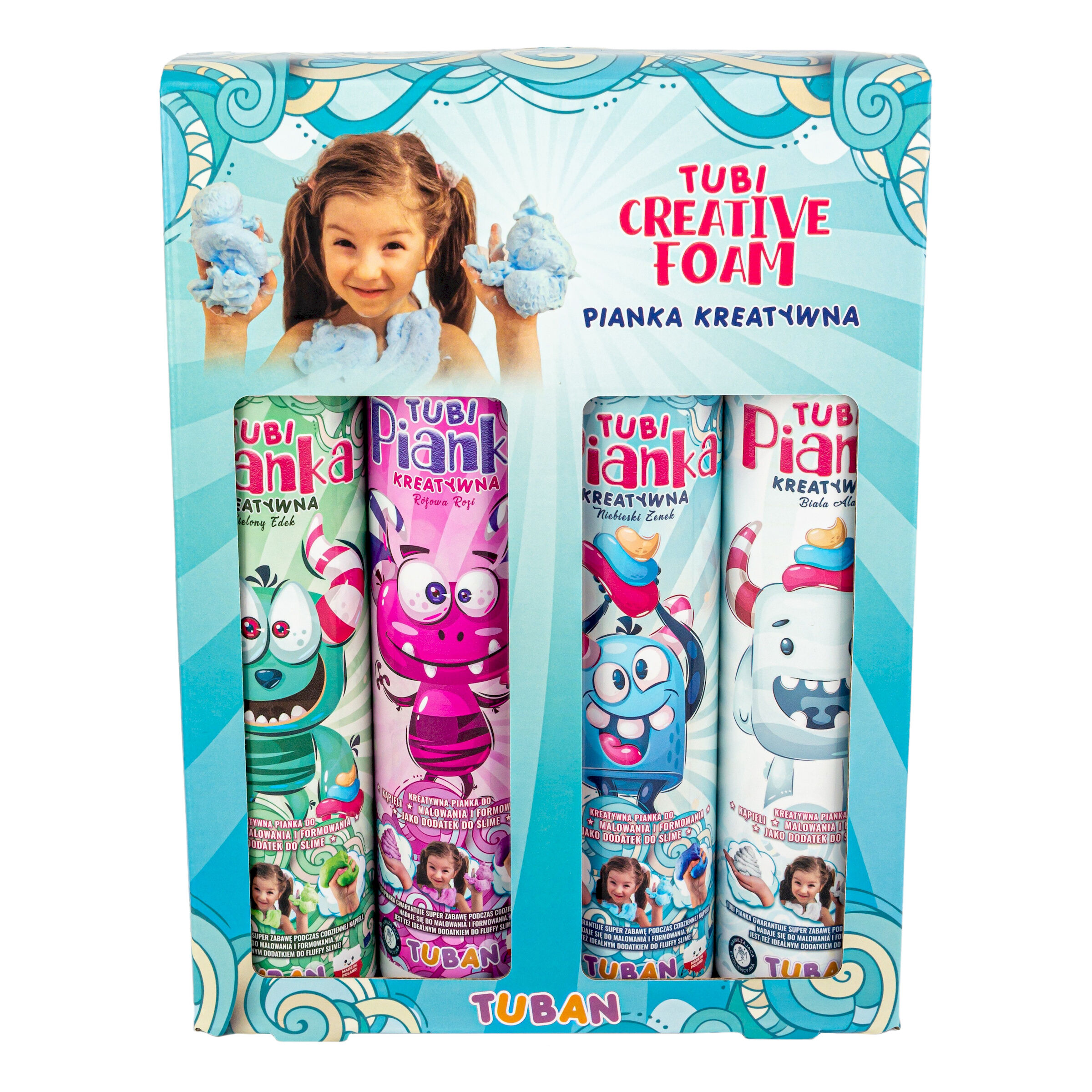 Zestaw tubi pianek 4 sztuki po 200ml