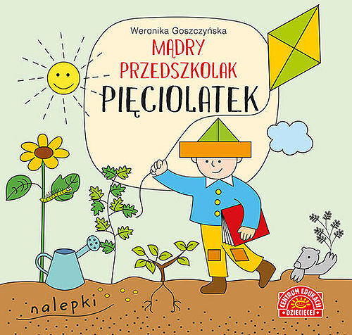 Mądry przedszkolak Pięciolatek Książeczka z nalepkami