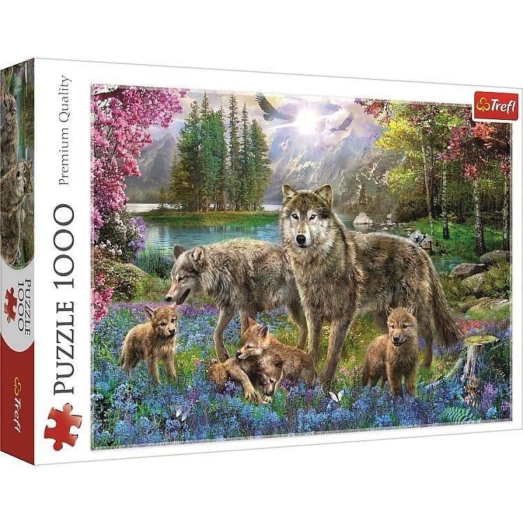 Puzzle 1000 wilcza rodzina 10558