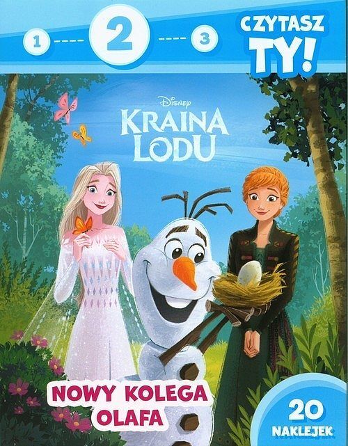1, 2, 3, czytasz ty! Poziom 2. Nowy kolega Olafa. Disney Kraina Lodu
