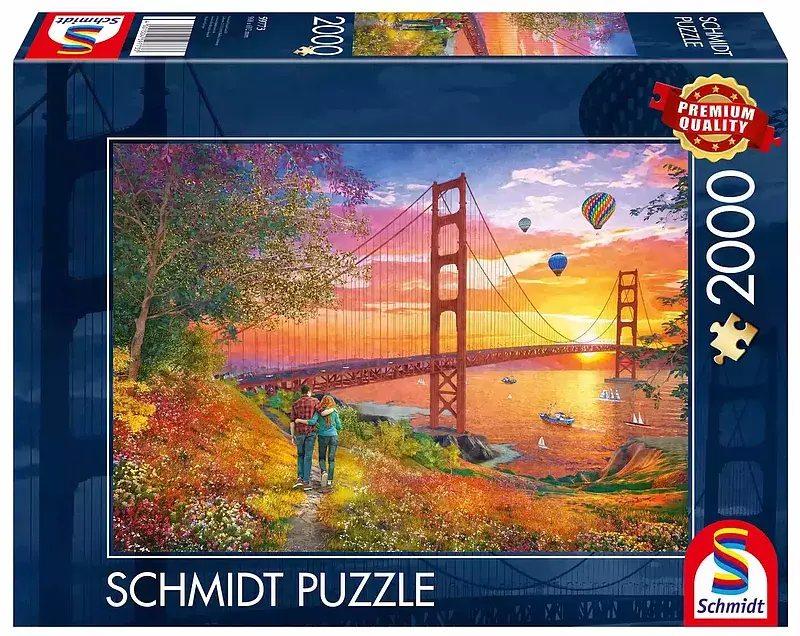 Puzzle 2000 pq spacer w pobliżu mostu golden gate san francisco 112748