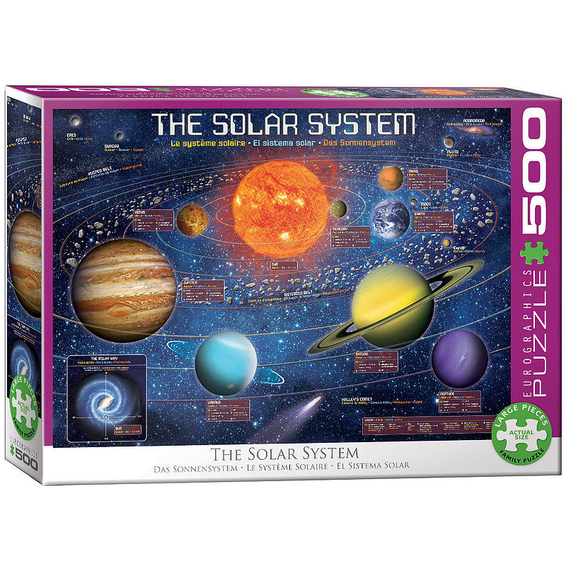 Puzzle 500 ilustrowany układ słoneczny 6500-5369