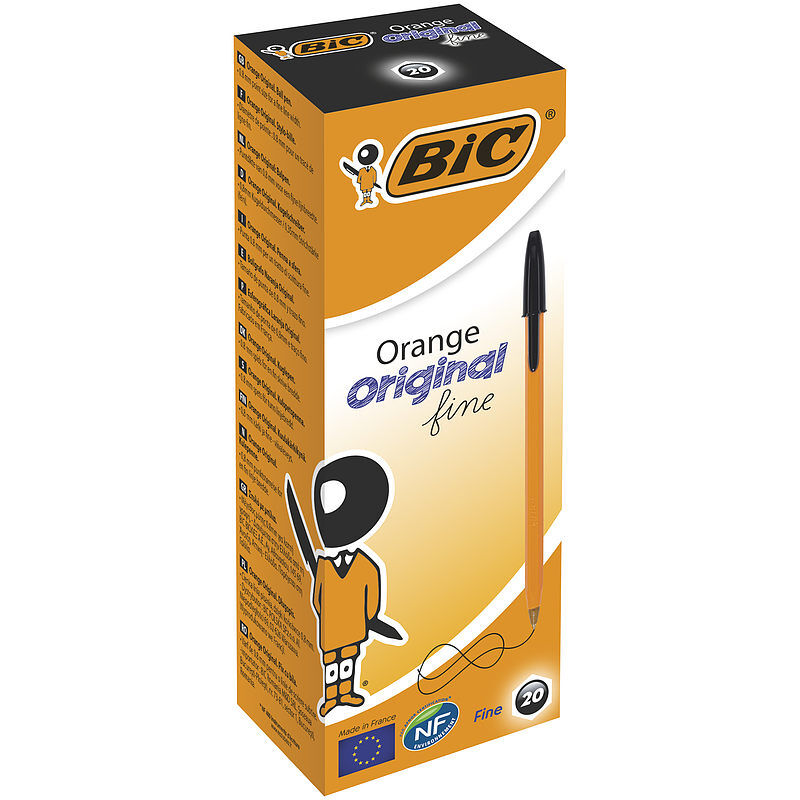 Długopis bic orange original fine czarny pudełko 20szt