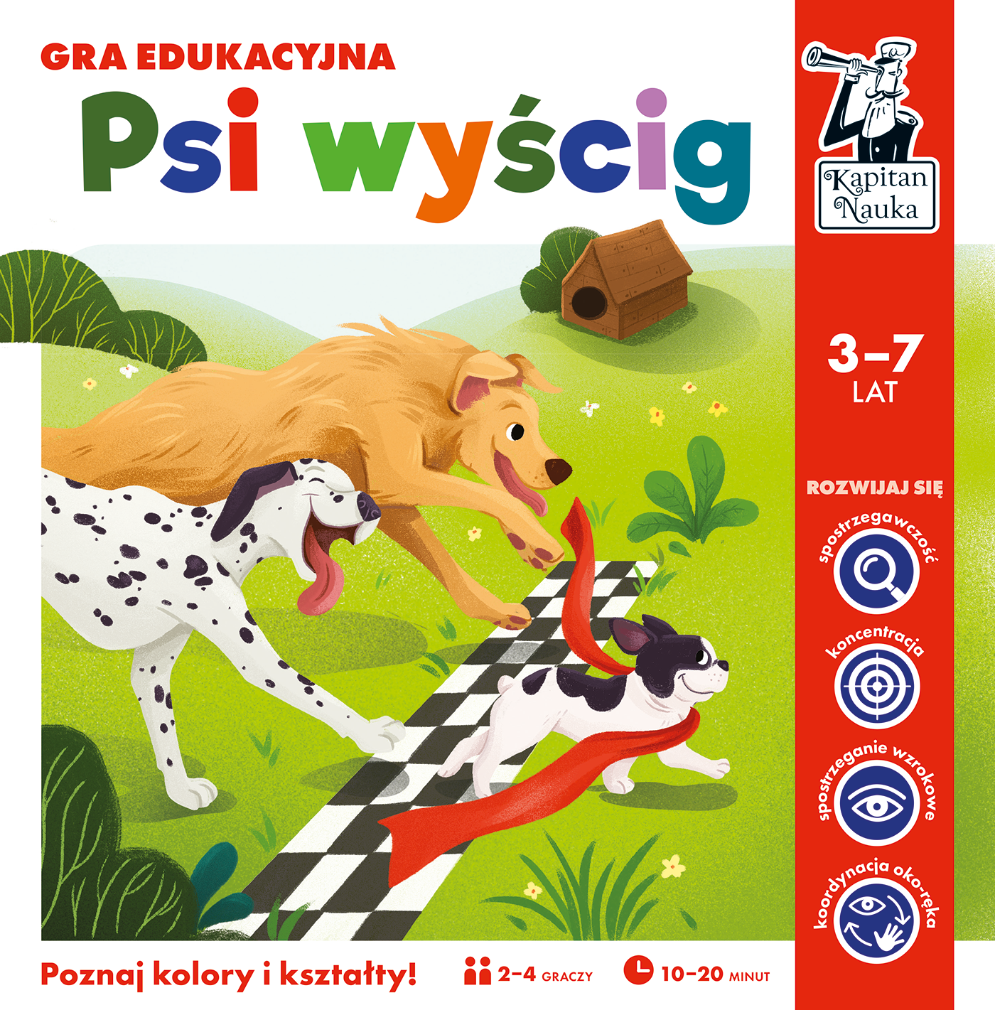 Psi wyścig. Gra edukacyjna. Kapitan Nauka