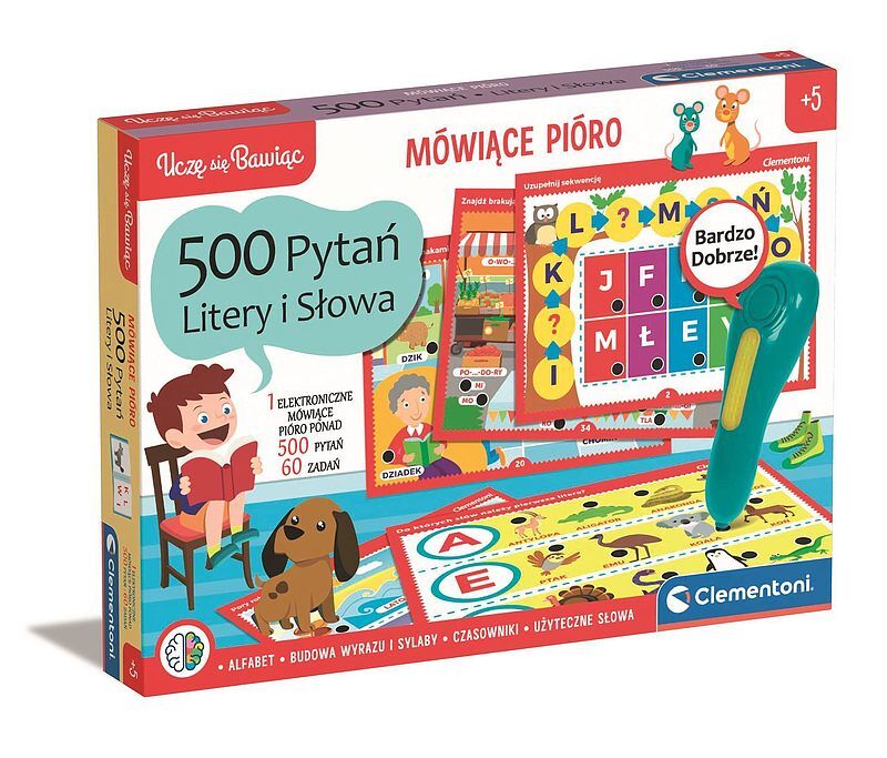 Mówiące Pióro 500 Pytań Litery i Słowa