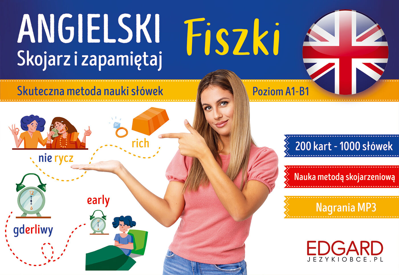 Angielski. Skojarz i zapamiętaj. Fiszki