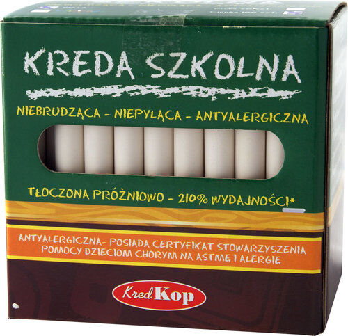 Kreda okrągła biała 100 sztuk