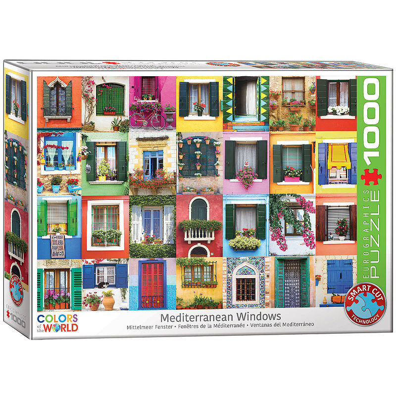 Puzzle 1000 śródziemnomorskie okna 6000-5350