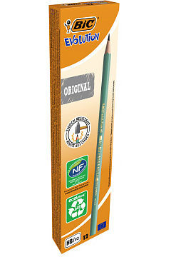Ołówek hb sześciokątny bic evolution original 650 12 szt