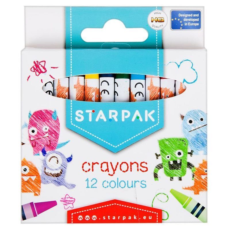 Kredki woskowe starpak 12 kolorów