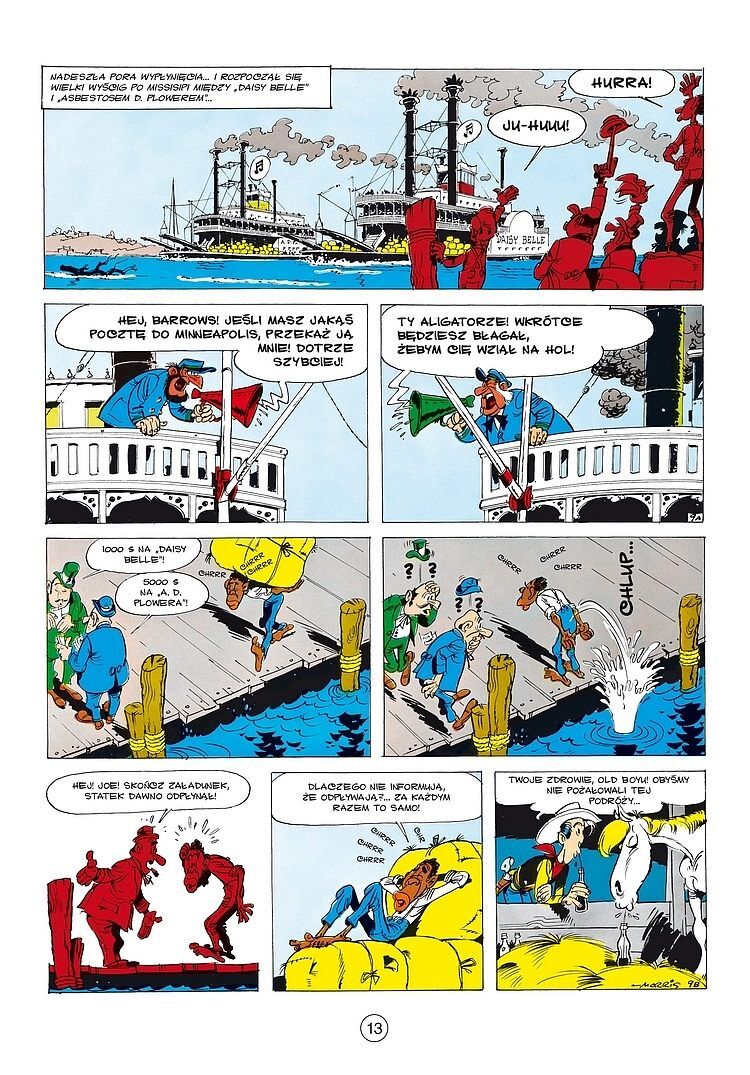 Lucky Luke - W górę Missisipi, Na tropie Daltonów, W cieniu wież