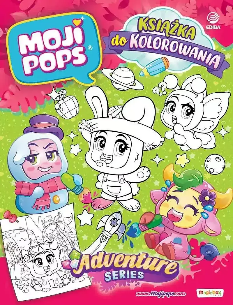 Moji pops. Książka do kolorowania. Seria adventure
