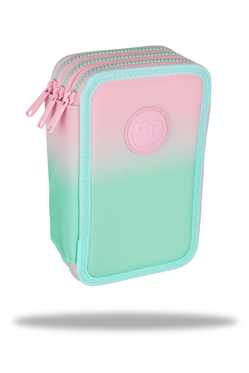Piórnik 3-komorowy z wyposażeniem coolpack jumper 3 gradient strawberry