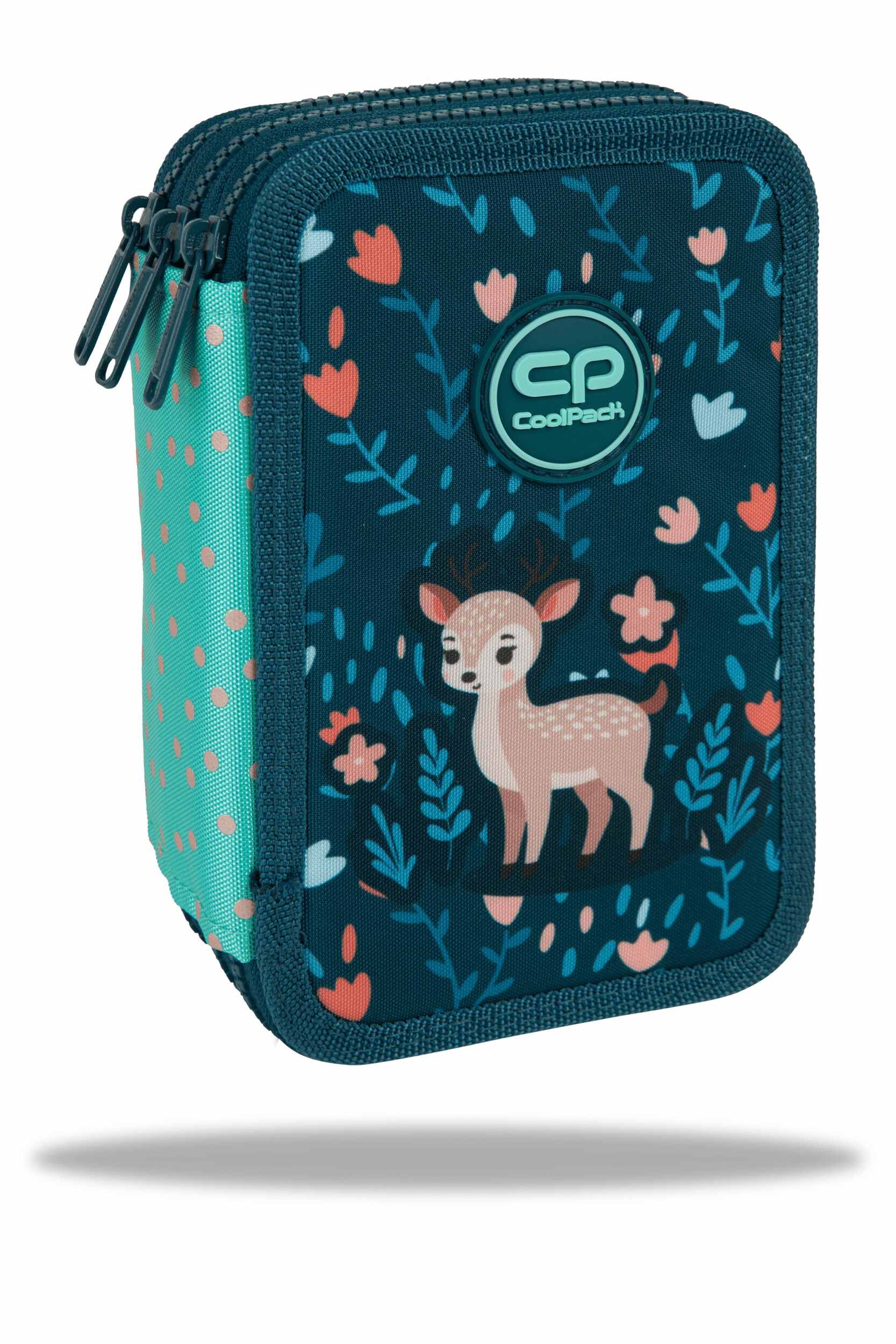 Piórnik potrójny z wyposażeniem Coolpack Jumper 3 Deer