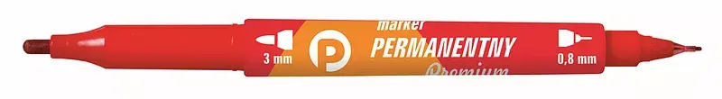 Marker permanetny premiumi czerwony paczka 12 sztuk