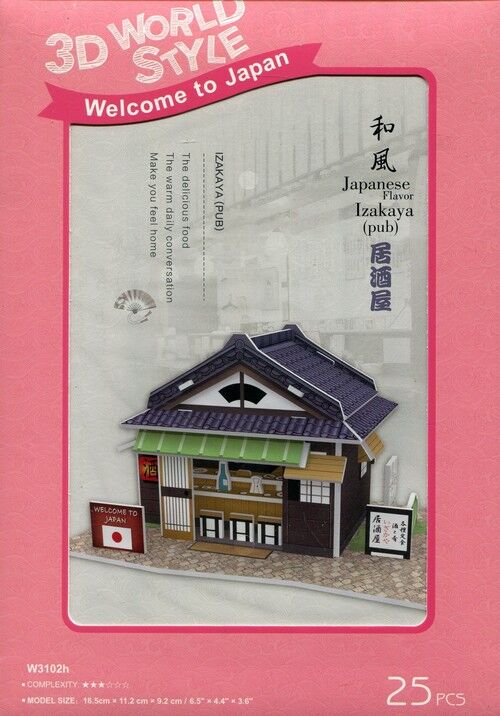 Puzzle 3D Domki świata Japonia Izakaya