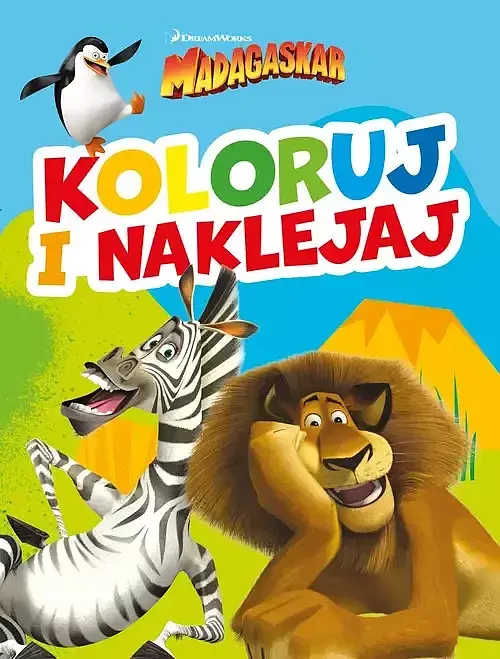 Koloruj i naklejaj! DreamWorks Madagaskar
