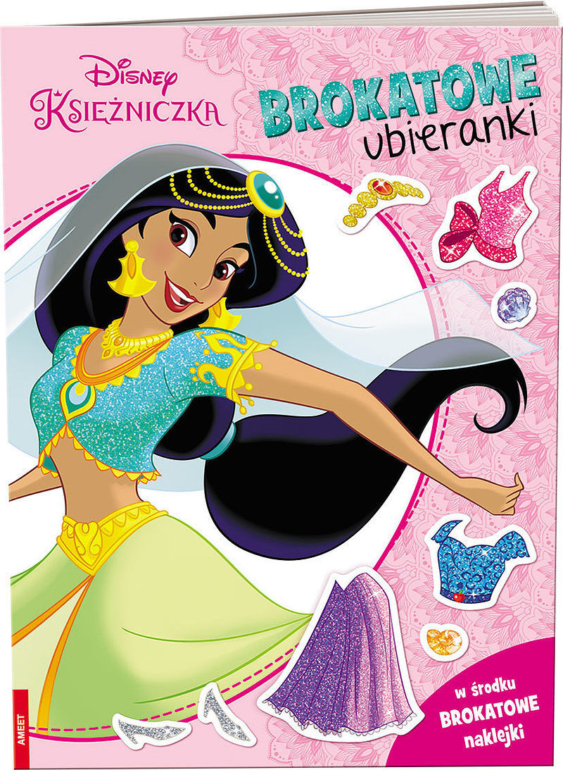 Disney księżniczka brokatowe ubieranki sdlb-9101