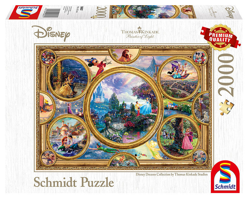 Puzzle 2000 pq bohaterowie bajek disney t. Kinkade 108139