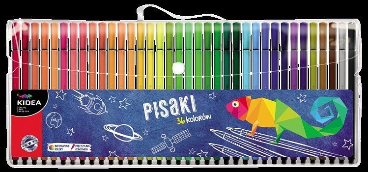 Pisaki kidea w etui 36 kolorów