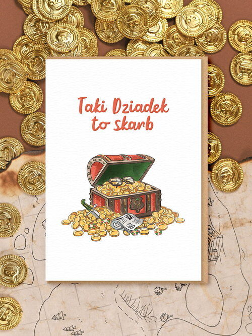 Kartka okolicznościowa TAKI DZIADEK TO SKARB