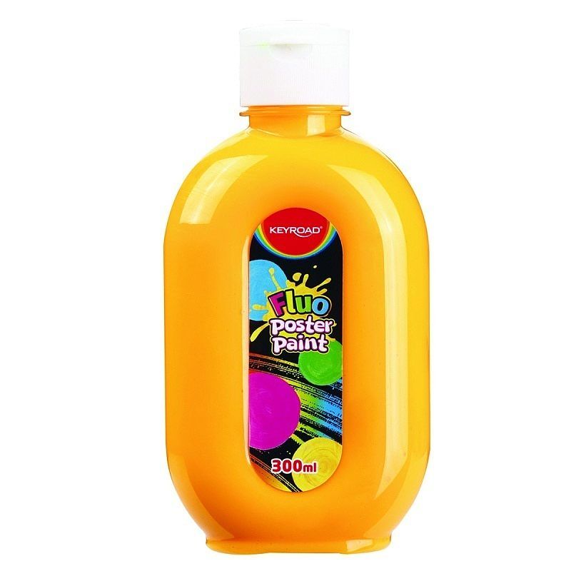 Farba plakatowa300ml keyroad fluorescencyjna neonowa pomarańczowa