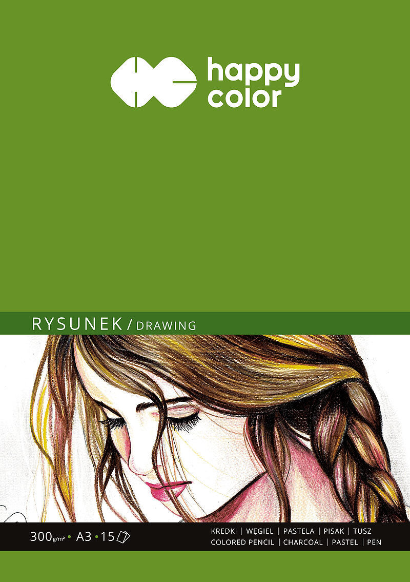 Blok Happy Color do rysunku art A3 15 arkuszy 300g