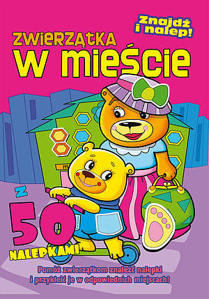 Zwierzątka w mieście. Znajdź i nalep