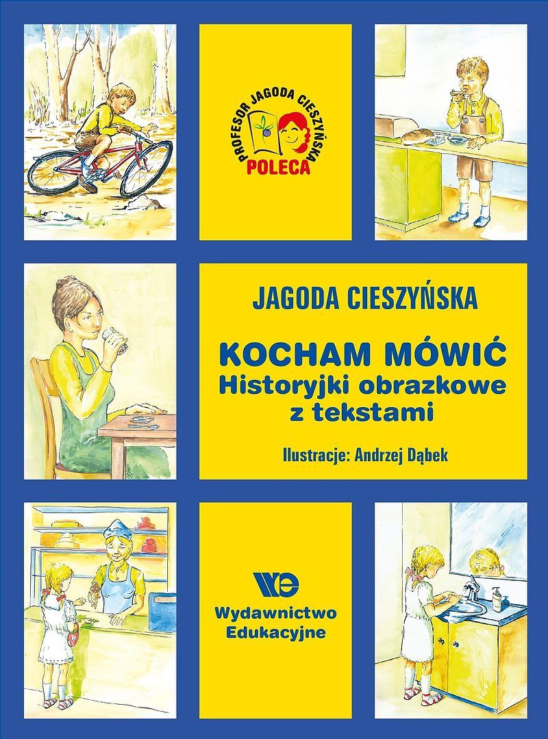 Kocham mówić historyjki obrazkowe z tekstami