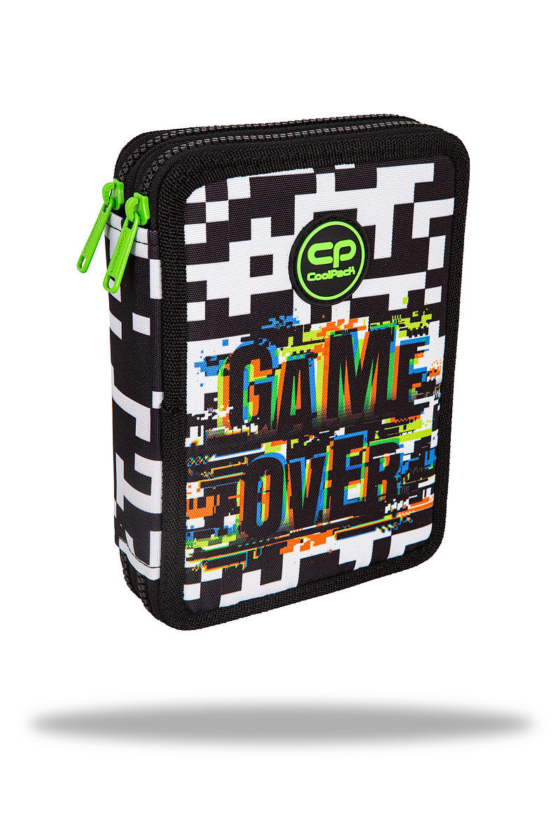 Piórnik 2-komorowy z wyposażeniem coolpack jumper xl game over