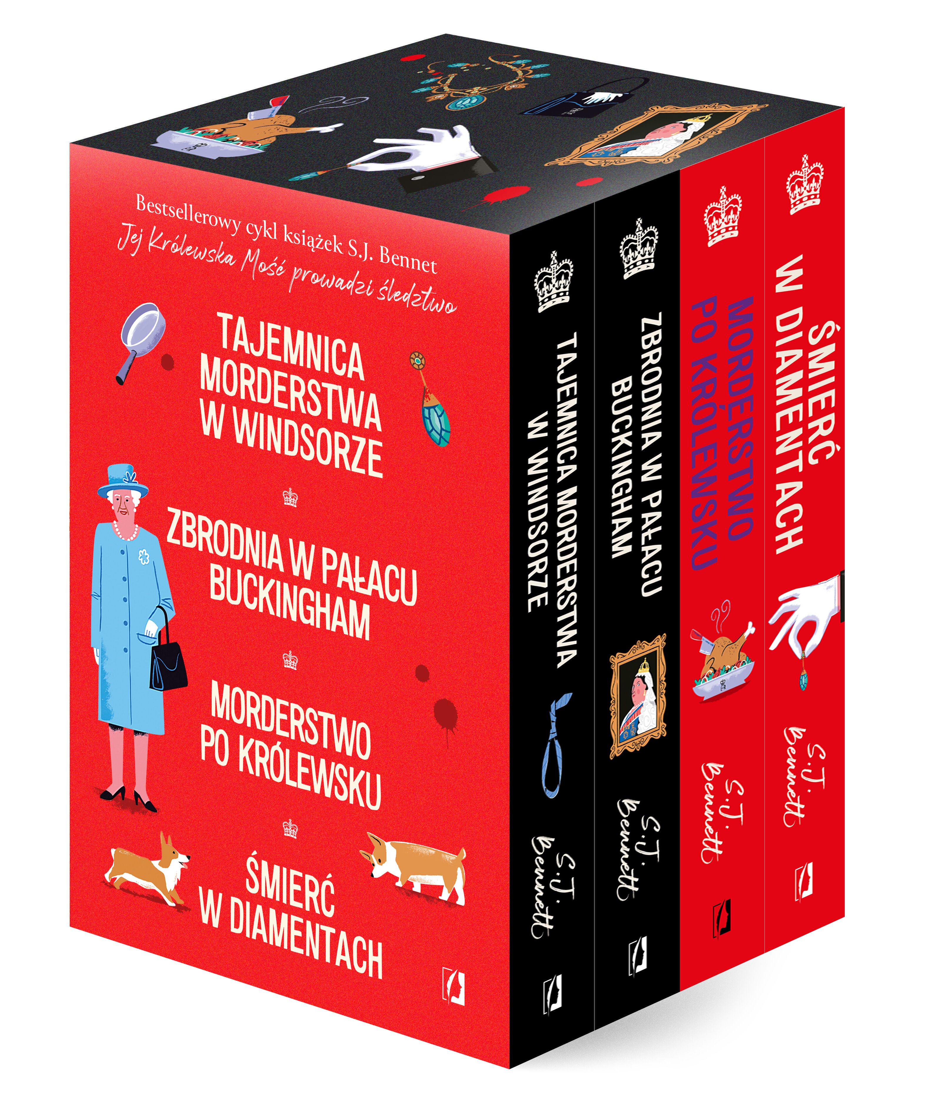 Pakiet: Tajemnica morderstwa w Windsorze, Zbrodnia w pałacu Buckingham, Morderstwo po królewsku, Śmierć w diamentach