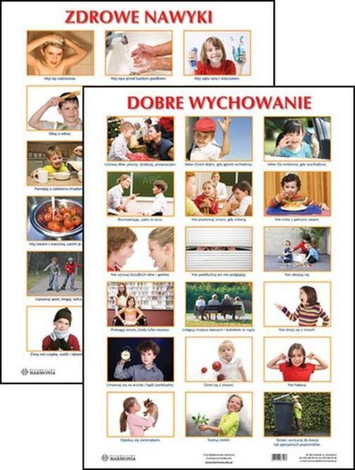 Plansza Dobre wychowanie Zdrowe nawyki