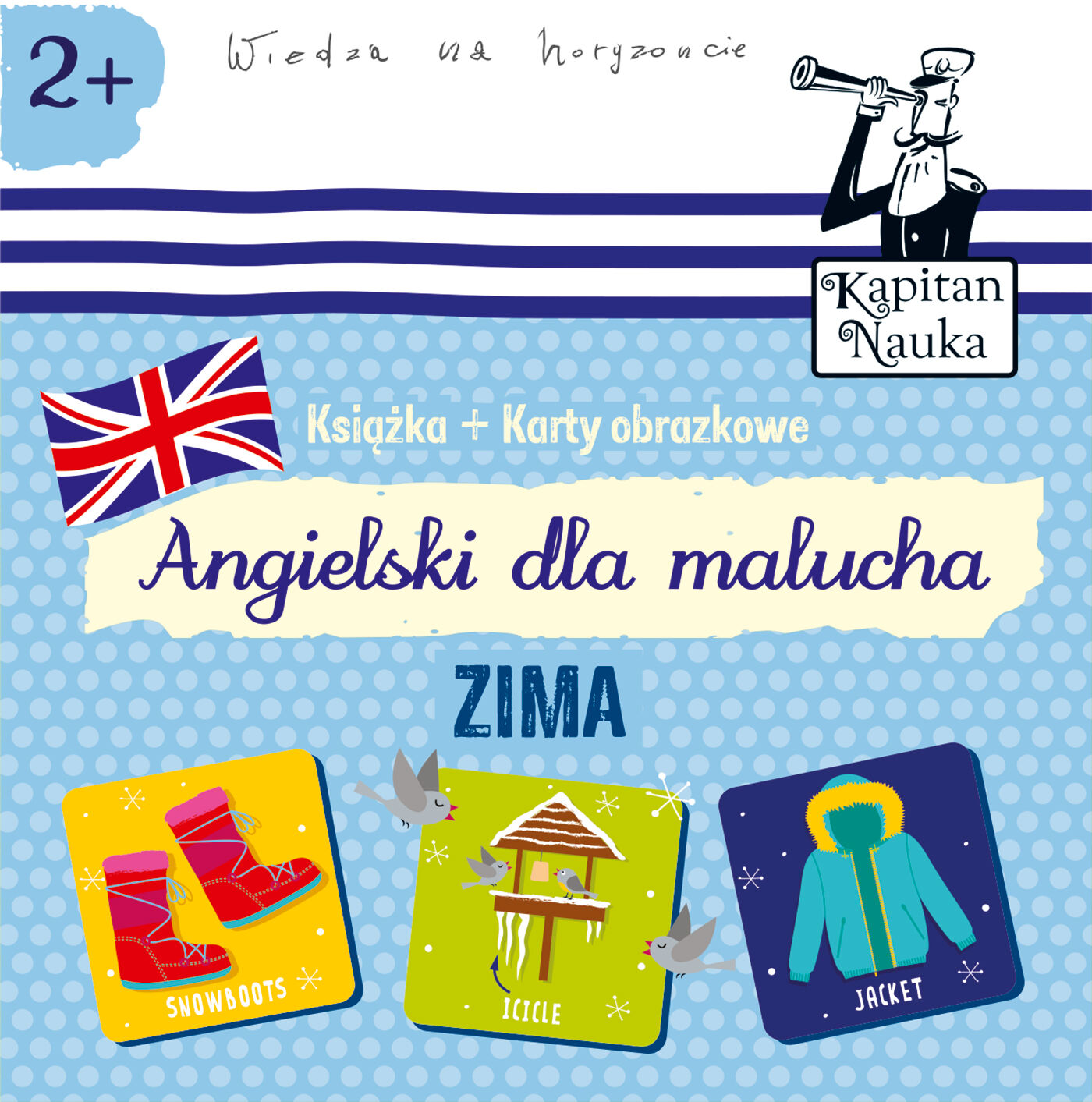Kapitan Nauka Angielski dla malucha Zima (Książeczka + karty obrazkowe)