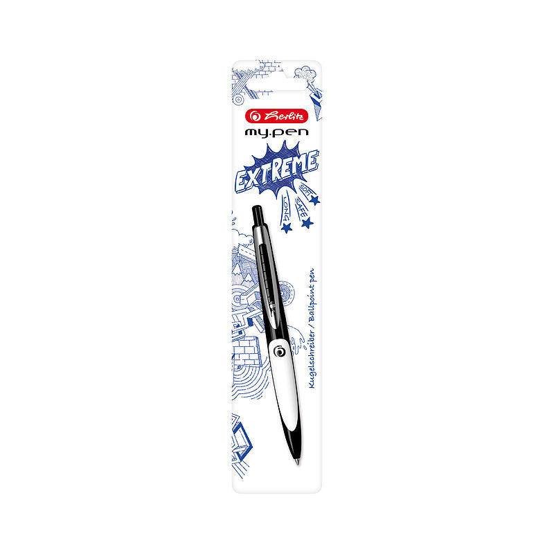 Długopis herlitz my. Pen czarny-biały