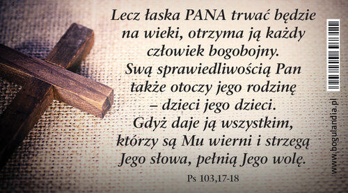 Magnes 17 na lodówkę Lecz łaska Pana trwać będzie
