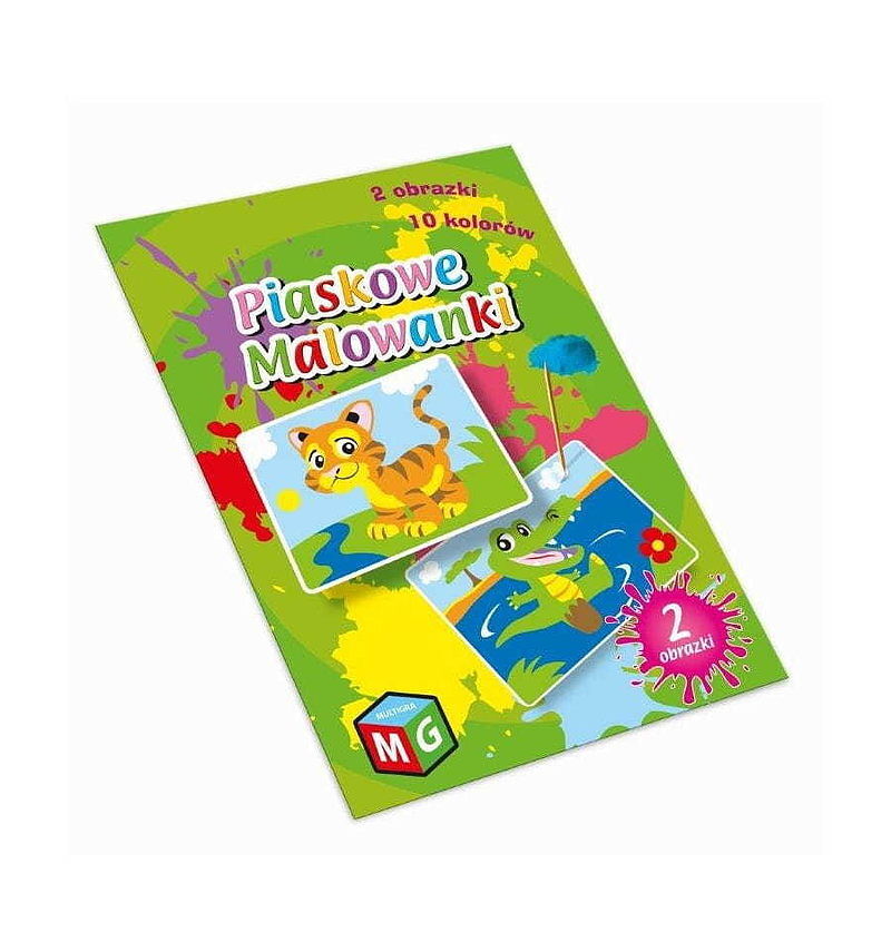 Piaskowe malowanki tygrys i krokodyl