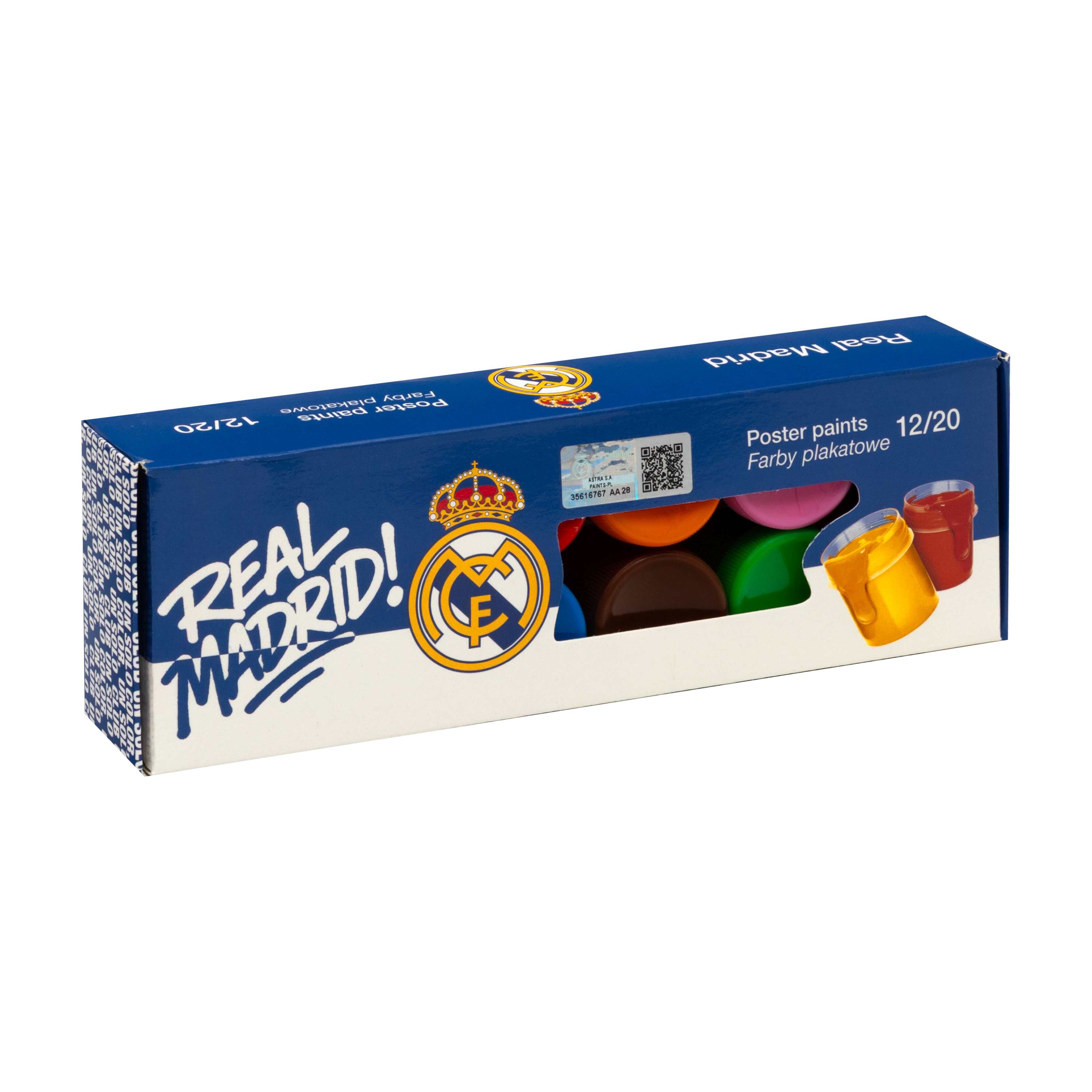 Farby plakatowe Real Madrid  12x20ml