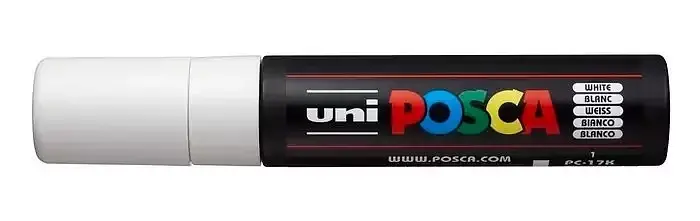 Marker pc-17k biały posca uni paczka 5 szt