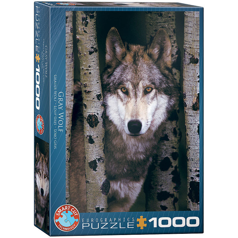 Puzzle 1000 szary wilk 6000-1244