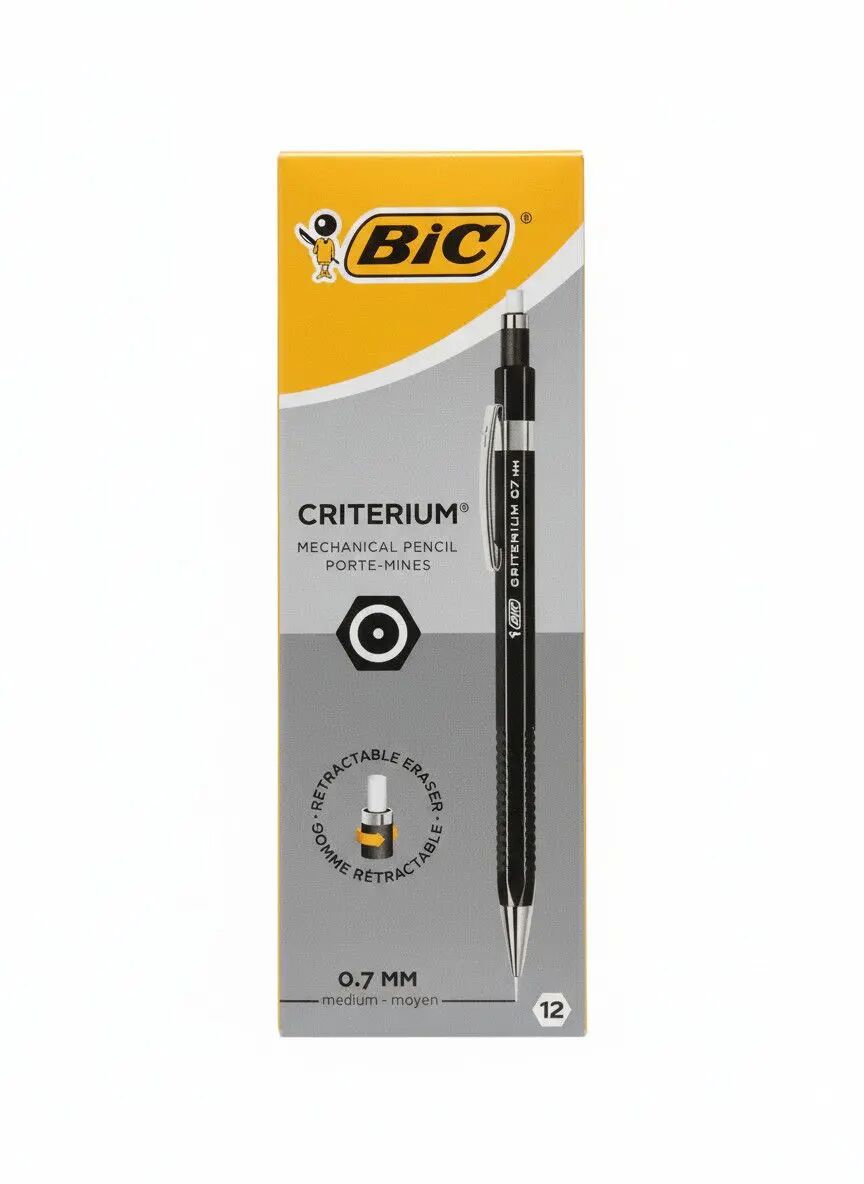 Paczka Ołówek mechaniczny BIC Criterium 0.7mm HB 12szt.