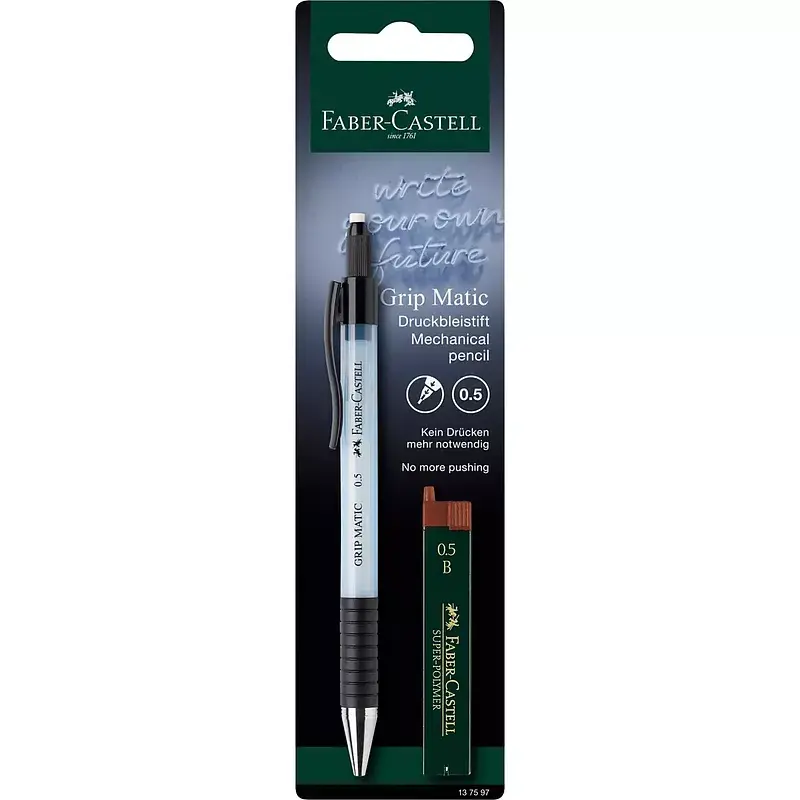 Ołówek automatyczny grip matic 1375 faber-castell +12 wkładów blister