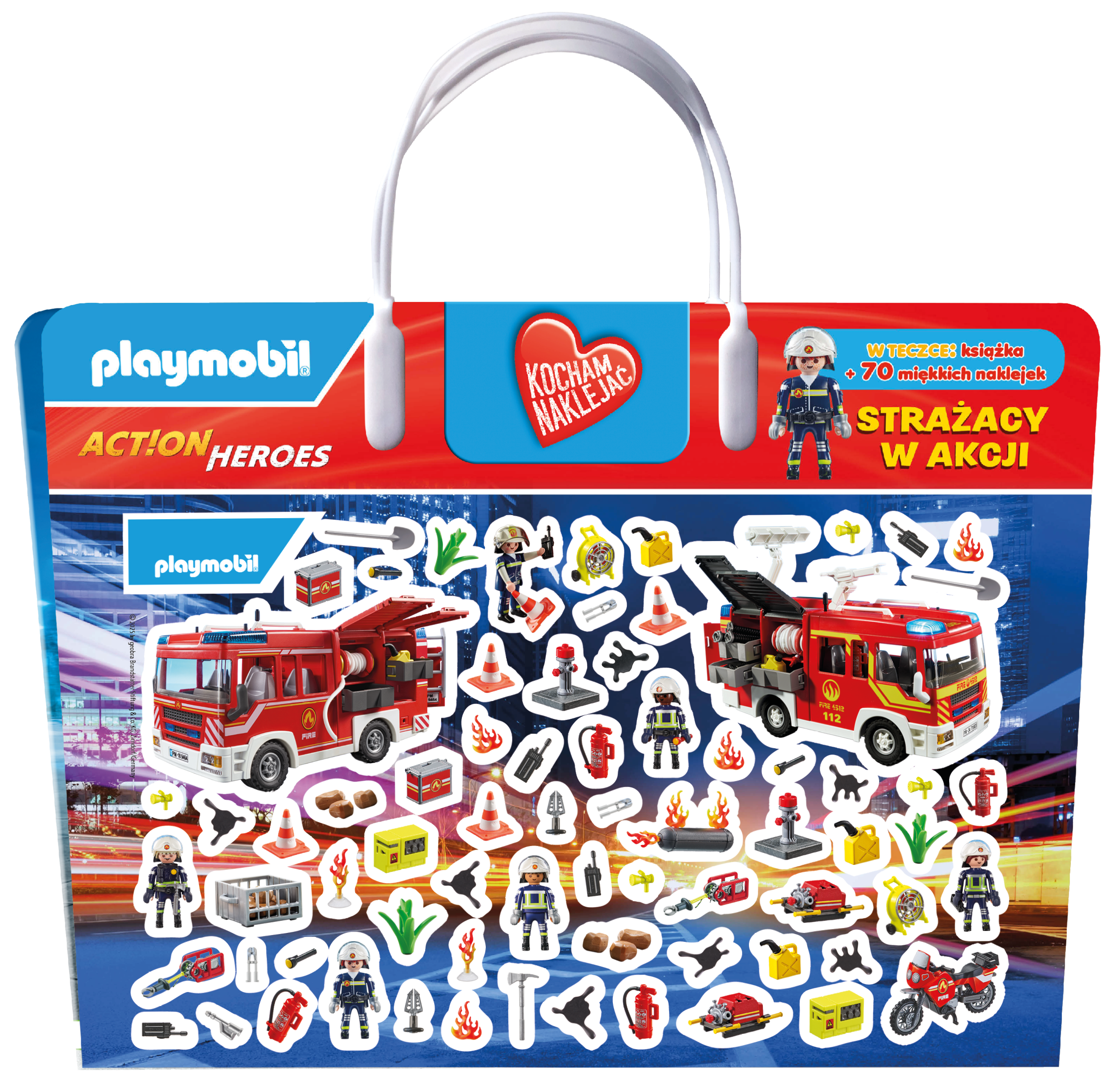 Playmobil Action Heroes. Kocham naklejać. Strażacy w akcji