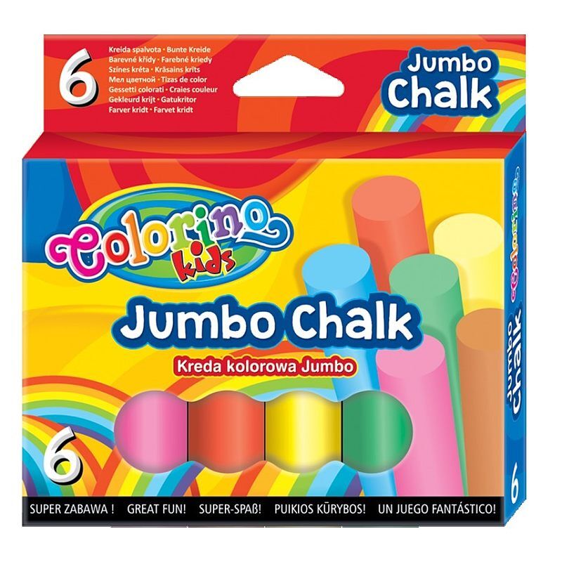 Kreda colorino kids kolorowa jumbo 6 sztuk