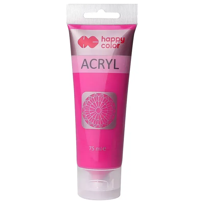 Farba akrylowa 75ml viva magenta tubka happy color